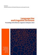 Language Use and Linguistic Structure. Proceedings of the Olomouc Linguistic  Colloquium 2023